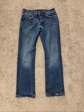 Buffalo David Bitton Men's Blue Straight-Leg Jeans